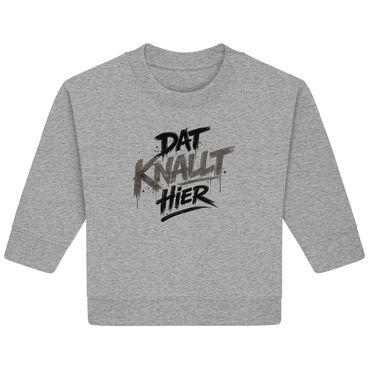 DAT KNALLT HIER – Ruhrpott Graffiti - Baby Organic Sweatshirt