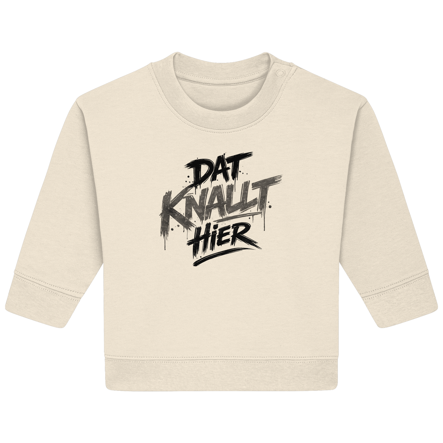 DAT KNALLT HIER – Ruhrpott Graffiti - Baby Organic Sweatshirt