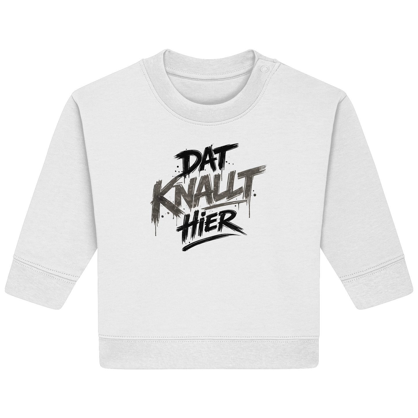 DAT KNALLT HIER – Ruhrpott Graffiti - Baby Organic Sweatshirt