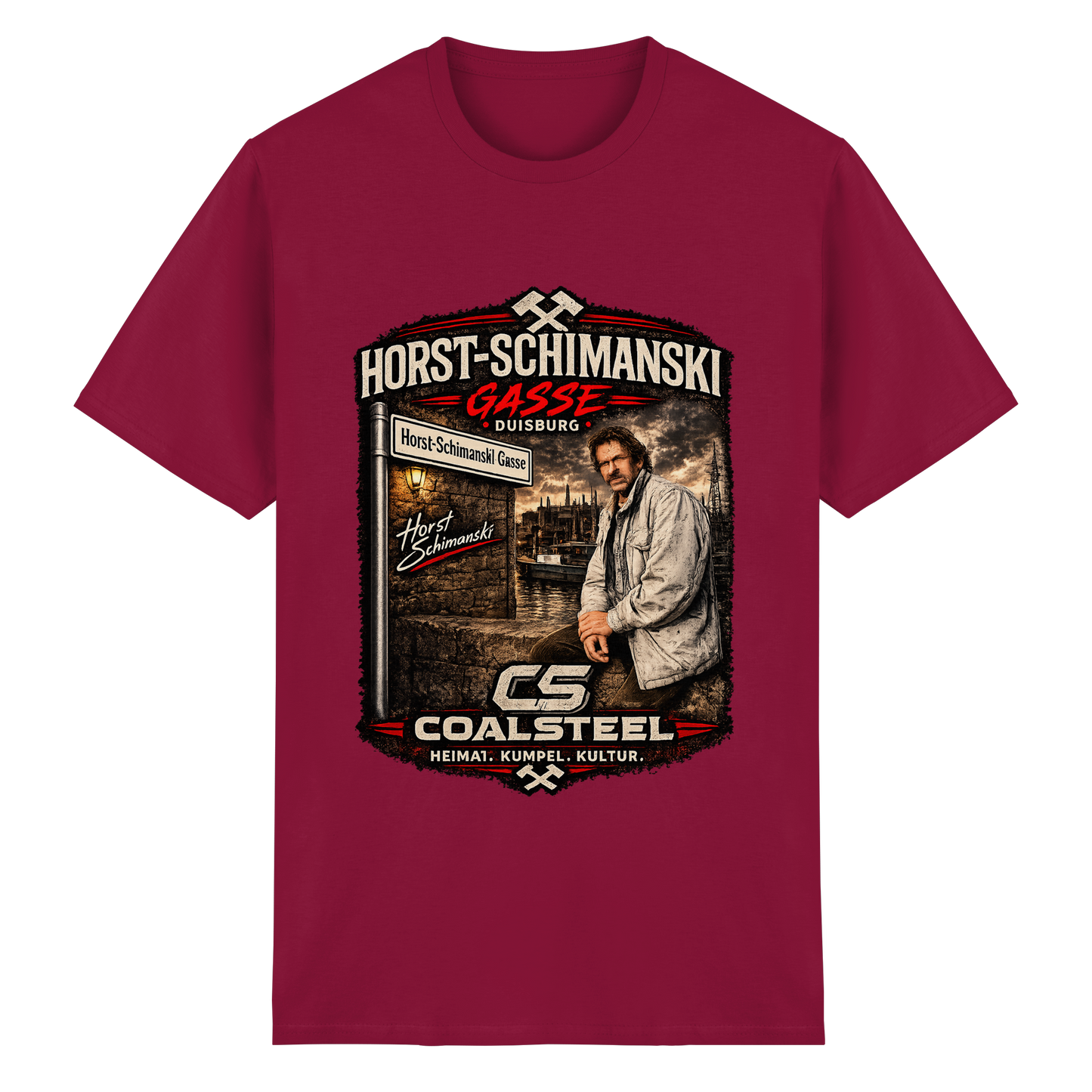 Horst Schimanski Gasse DUISBURG - Heavy Cotton T-Shirt