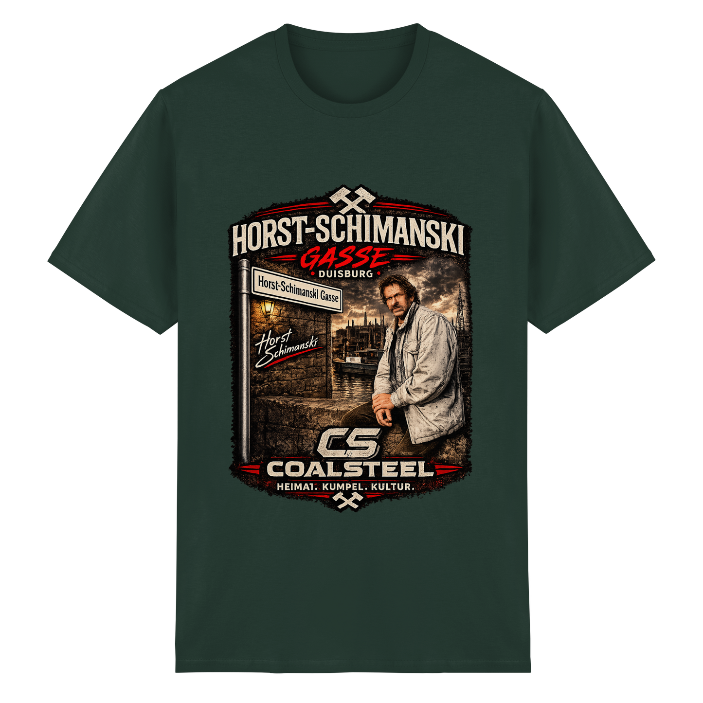 Horst Schimanski Gasse DUISBURG - Heavy Cotton T-Shirt