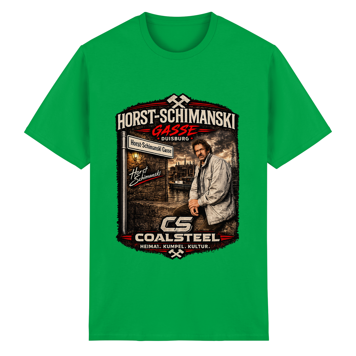 Horst Schimanski Gasse DUISBURG - Heavy Cotton T-Shirt