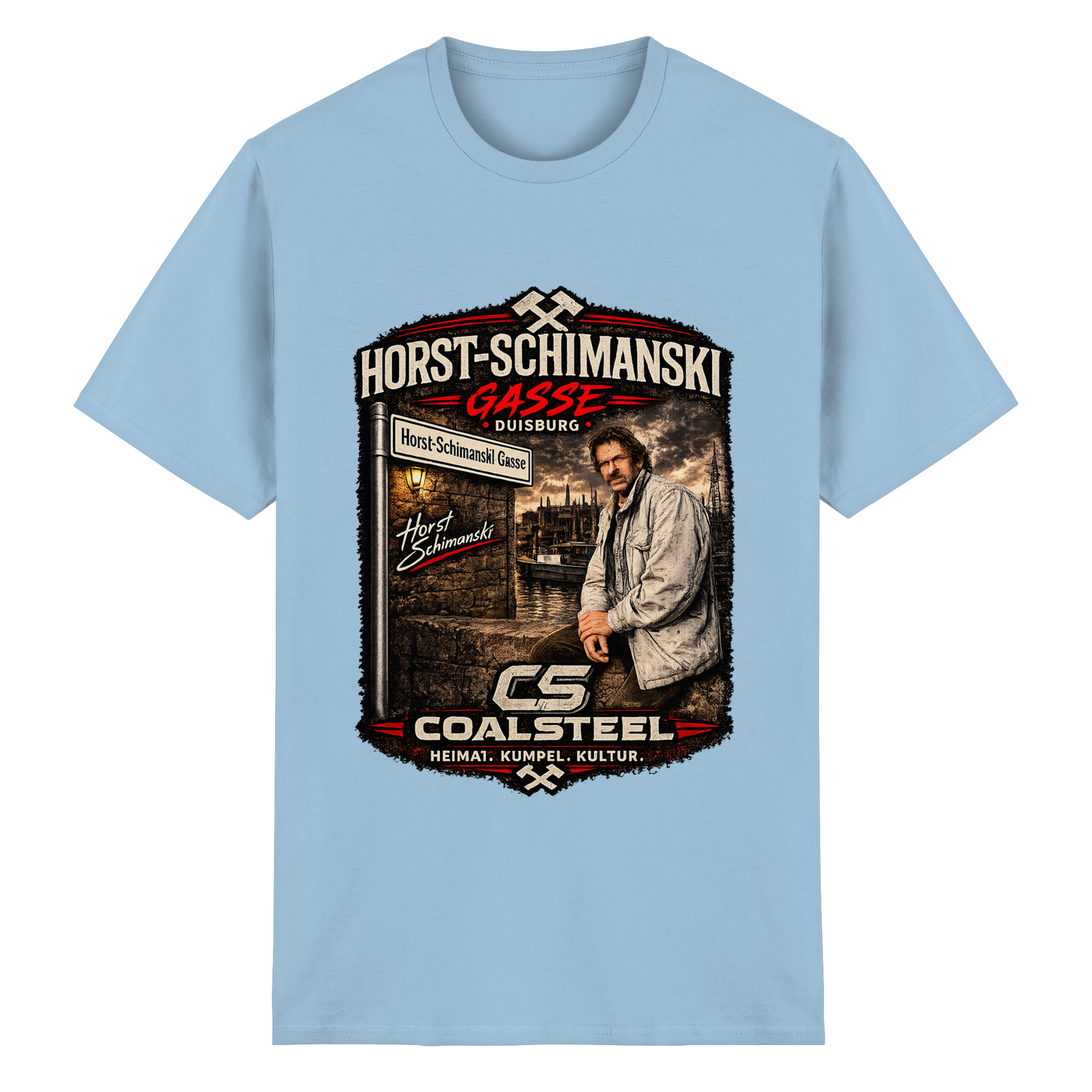 Horst Schimanski Gasse DUISBURG - Heavy Cotton T-Shirt