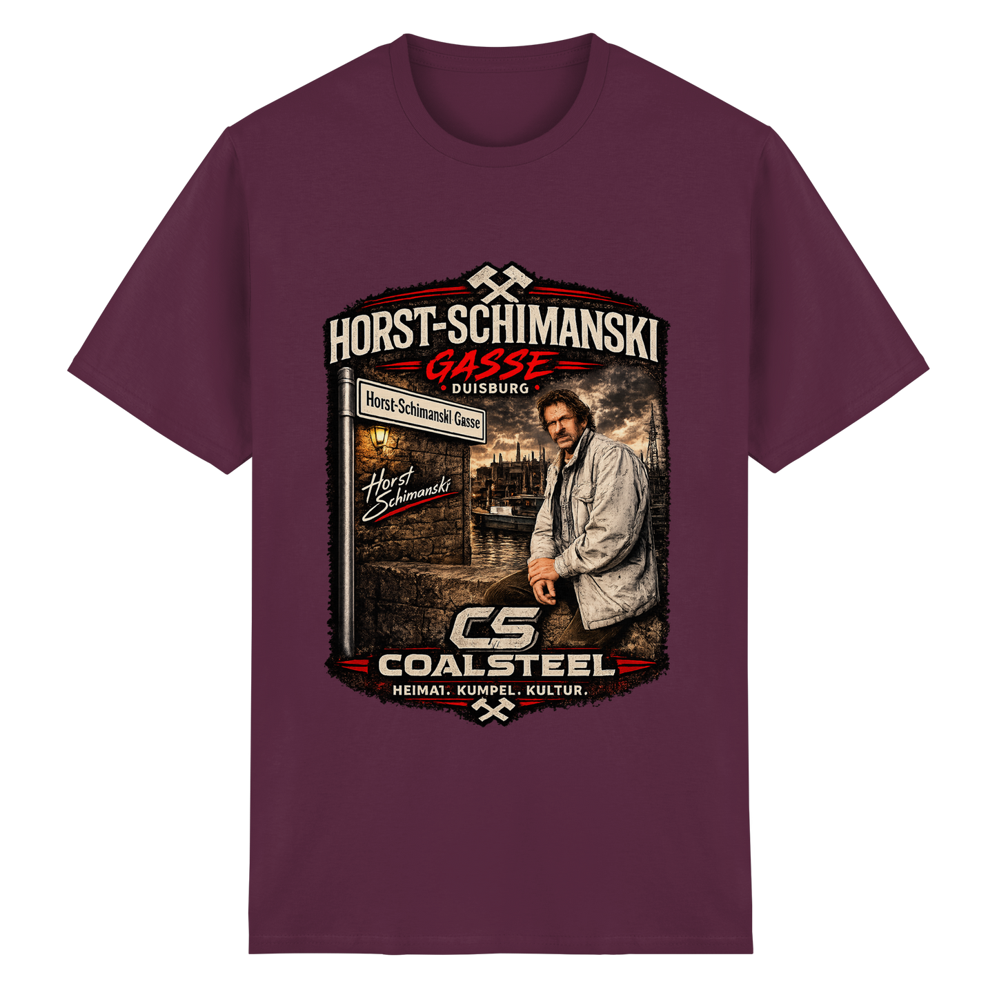 Horst Schimanski Gasse DUISBURG - Heavy Cotton T-Shirt