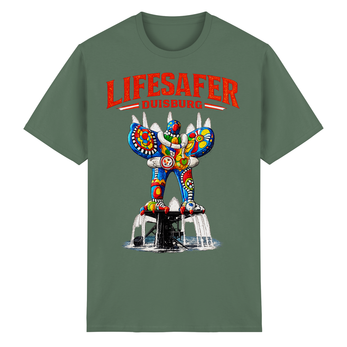 LIFESAFER Duisburg – Brunnen Edition - Heavy Cotton T-Shirt