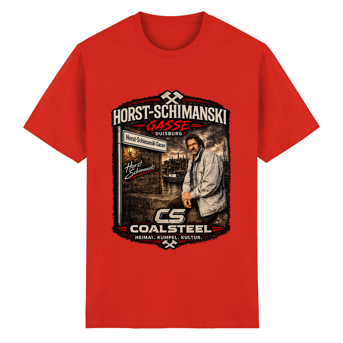 Horst Schimanski Gasse DUISBURG - Heavy Cotton T-Shirt