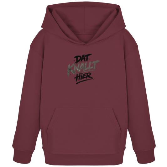 DAT KNALLT HIER – Ruhrpott Graffiti - Kids Organic Hoodie