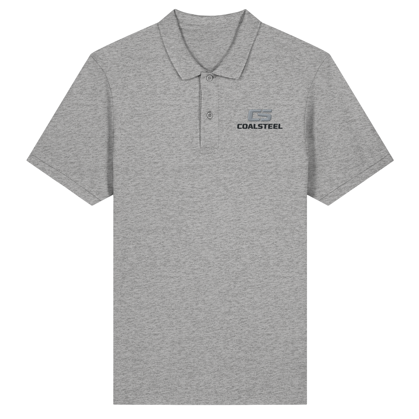 Coalsteel Classic Logo - Organic Fitted Poloshirt
