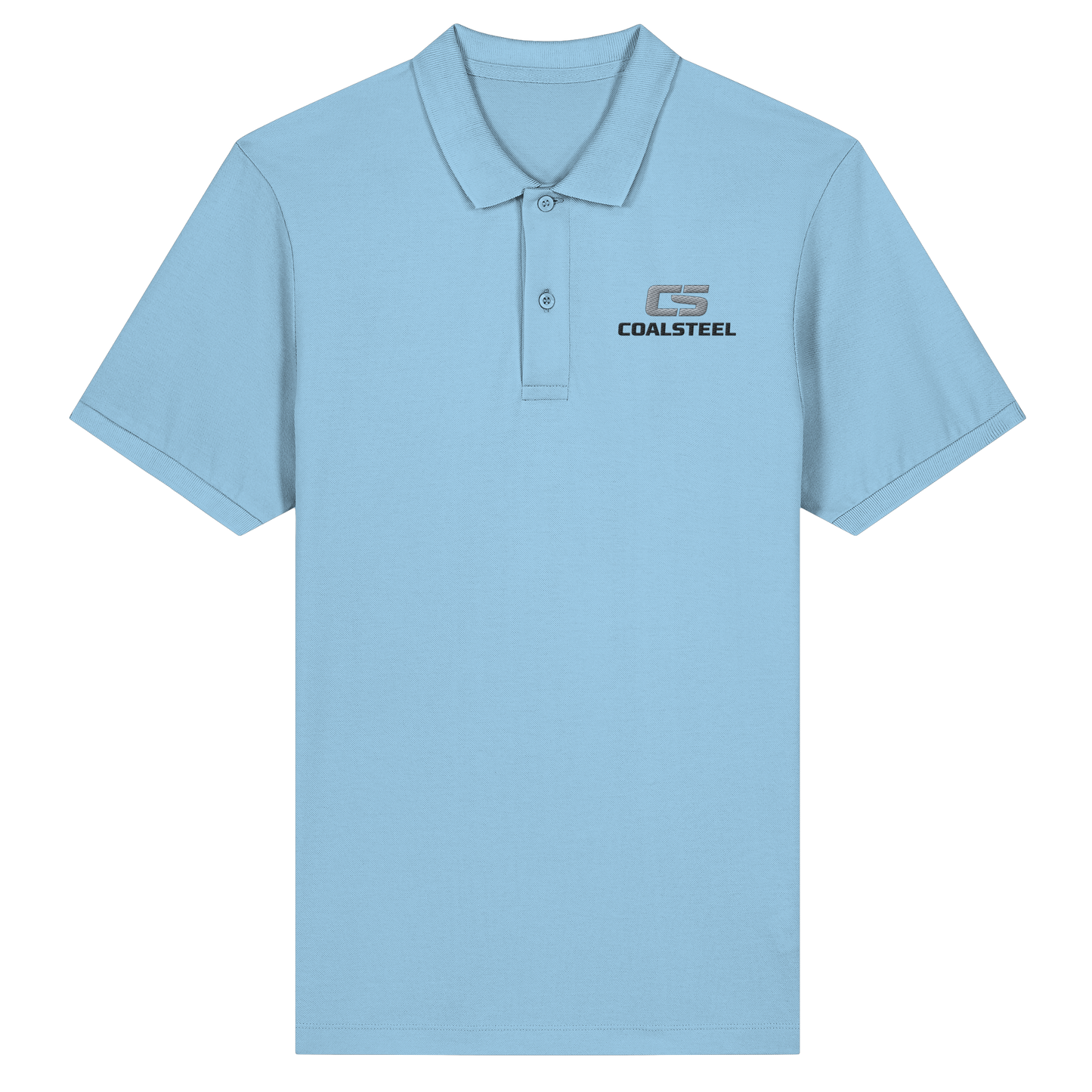 Coalsteel Classic Logo - Organic Fitted Poloshirt